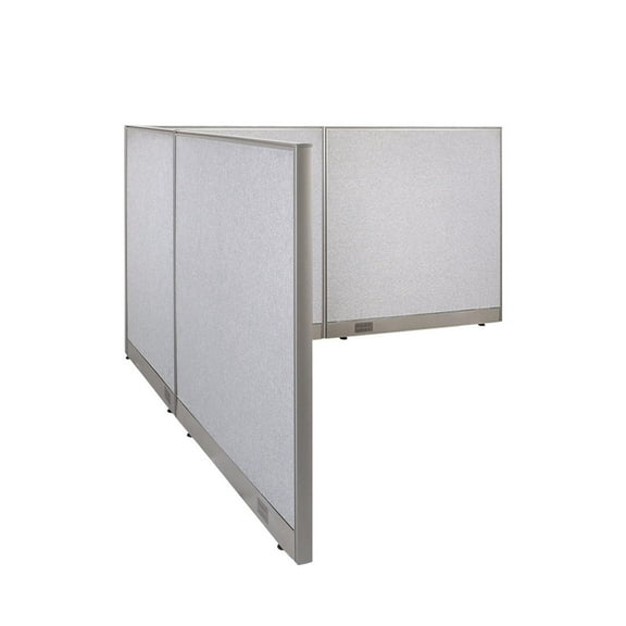 GOF L-shaped Freestanding Partition 96”D x 96”W x 48”H, Office Room Divider, Privacy Screen, Workstation Cubicle