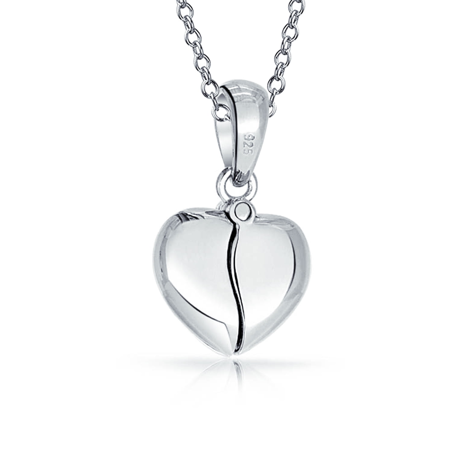 Stainless Steel Love Heart Cat Pendant Necklace Mother/'s Day Gift Women Jewelry