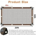 thumbnail image 2 of Shade Cloth for Garden, 40-50% Sunblock Mesh Tarp Shade Cloth with Grommets, Easy to Hang Sun Screens for Plants Greenhouse, Sun Shades Outdoor Patio Kennel Chicken Coop Pergola, 20x30 FT, 2 of 6