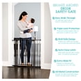 thumbnail image 6 of Regalo Extra Wide Arched Décor Baby Safety Gate, Bronze, Ages 6-24 Months, Fits Openings 29-35in, 6 of 11
