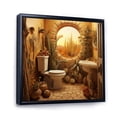 thumbnail image 2 of Designart "Desert Oasis Dry Toilet" Bath & Laundry Floater Framed Wall Art Living Room, 2 of 7