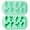 Mint Green, variant on Lizard Cartoon Silicone Mold, 12-Cavity Reptile Tray for Boy-Themed Parties and Creative DIY Crafts White