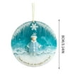 thumbnail image 4 of Taicans Friendship Sea Glass Ornament Christmas Tree Hanging Decor - 8CM/3.14IN,Unique Glitter & Star Design,Holiday Gift for Friends,Festive Xmas Tree Decorations, 4 of 8