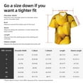 thumbnail image 4 of Picia Ripe Yellow Lemon Gentle Cotton Regular Fit Short Sleeve Casual Hawaiian Shirt for Men-XX-Large, 4 of 9