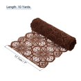 thumbnail image 2 of Unique Bargains Lace Ribbon 10 Yards 7 Inch Lace Flower Trim for Craft Headbands Wedding Dark Brown, 2 of 5