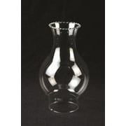 Clear Crimp Top Glass Oil Lamp Chimney 3" OD Base x 8 1/2" High