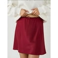 thumbnail image 5 of Soft Satin A-Form Mini Skirt, 5 of 6