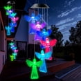 thumbnail image 7 of Rirool Angel Color Changing Solar Wind Chime - Waterproof LED Light for Outdoor Decoration, 7 of 7