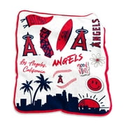 Los Angeles Angels 50'' x 60'' Native Raschel Plush Throw Blanket