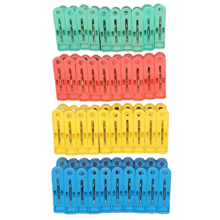 Bocaoying 100 Pcs Plastic Clothes Pins, Heavy Duty Clothes Pegs for Washing  Line, Multicolors Clothes Peg, Non-Slip Windproof Strong Laundry Clips for  Hanging Clothes Indoor Outdoor(Multicolor) 