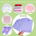 thumbnail image 3 of DAR  Press On Nail Tool Kit with Everything, Nail Prep Tool Disposable Manicure Kit with Nail File, Nail Glue, Prep Pads, Adhesive Nail Tabs,Wood Stick, Packaging Ba (20pcs-purple), 3 of 12