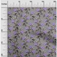 thumbnail image 2 of oneOone Georgette Viscose Purple Fabric Floral Retro Craft Projects Decor Fabric Printed By The Yard 42 Inch Wide, 2 of 5