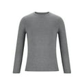 thumbnail image 2 of APEXFWDT Mens Crew Neck Dress Sweater Long Sleeve Slim Fit Fashion Pullover Casual Lightweight Textured Knitted Shirt Top, 2 of 5