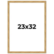 23x32 Frame Beige Real Wood Picture Frame Width 1.25 inches | Interior Frame Depth 0.5 inches |