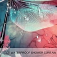 thumbnail image 3 of Dragonfly Waterproof Printed Shower Curtain with Hooks - Bathroom Decoration, Bathroom Curtains, Bathroom Curtain, 3 of 5