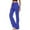Blue, variant on 4 Way Stretch Yoga Pants Women's Flare Fitness Pants for Yoga Exercise Square Dance and Casual Sports Activities L GY1