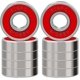 thumbnail image 1 of Ball Bearings Miniature Ball Bearings Double Rubber Sealed Deep Groove 608rs Abec-9 Bearings For Skateboards Scooters (red)10 Pcs, 1 of 5