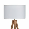 thumbnail image 3 of Teamson Home Romanza Lampe de Sol Trépied Éclairage Moderne - Bois / Blanc, 3 of 5