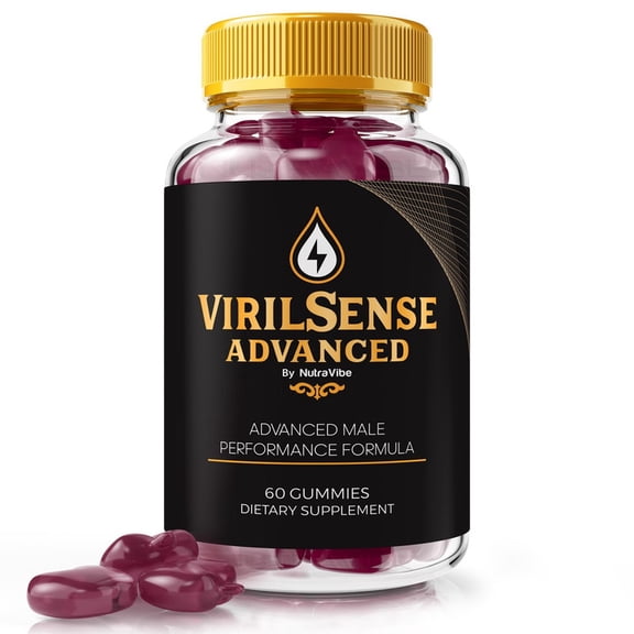 VirilSense Advanced – Gummies with a Natural Daily Blend for Energy & Wellness | Great-Tasting, Easy-to-Chew Gummies (60 Gummies)