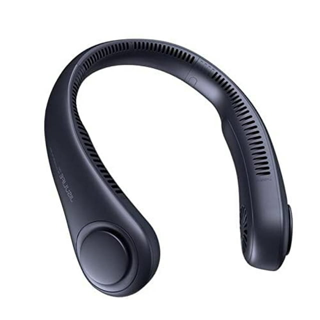 Ventilador de cuello JISULIFE versión 2024, portátil, sin cuchillas, recargable