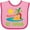 Pink and Fuchsia, variant on Inktastic I Love St Lucia Boys or Girls Baby Bib