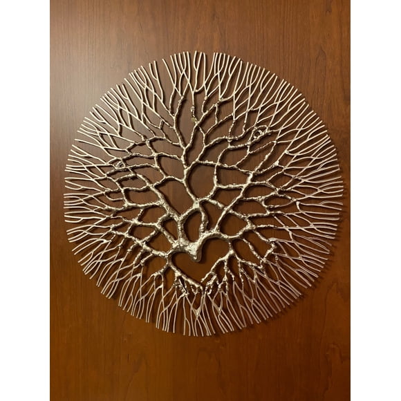 Art Mural en Métal : Petit Corail en Fer Forgé 13.5 Pouces