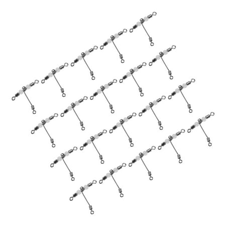Lot De 100 émerillons Pêche Inox – Tailles #6 à #14, Rotation 360°, Résistance 30 Kg