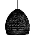 thumbnail image 1 of Lucy Rattan Light Fixture - Elevate Your Space with Natural Charm, Boho-Inspired Ambiance (Black Rattan, 50 CM Diameter), 1 of 7