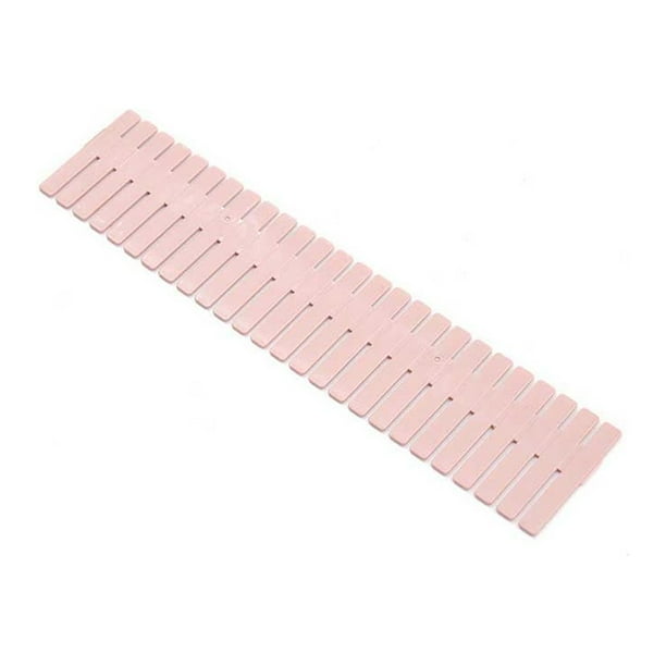 Divisor Organizador de Cajones Advancent de 4 Piezas Ajustable Color Rosa 47x7cm