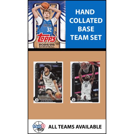 2025-26 Topps Flagship Team Set Brooklyn Nets Cam Thomas