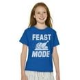 thumbnail image 3 of Feast Mode Thanksgiving Crewneck T Shirts Boy Girl Teen Brisco Brands XS, 3 of 6