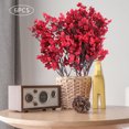 thumbnail image 5 of 6 Bundles Red Gypsophila Artificial Flowers Fade Resistant Plastic Artificial Flowers for Living room, Bouquet Decoration, 5 of 7
