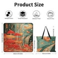 thumbnail image 2 of Mushroom Butterfly Flower Waterproof Picnic Blanket with Foldable Zipper, Suitable for Outdoor Use, Suitable for Travel, Camping, Beaches, Parks, Grasslands, Picnic Blanket Accessories, 2 of 7