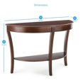 thumbnail image 4 of Troy Wooden Sofa Table in Cherry Brown Finish, 4 of 4