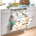 thumbnail image 2 of Yayeee Magnetic Dishwasher Cover for The Front Decoration Home Kitchen Machine Sticker Protector, Minimalist Geometric Pattern, 2 of 6