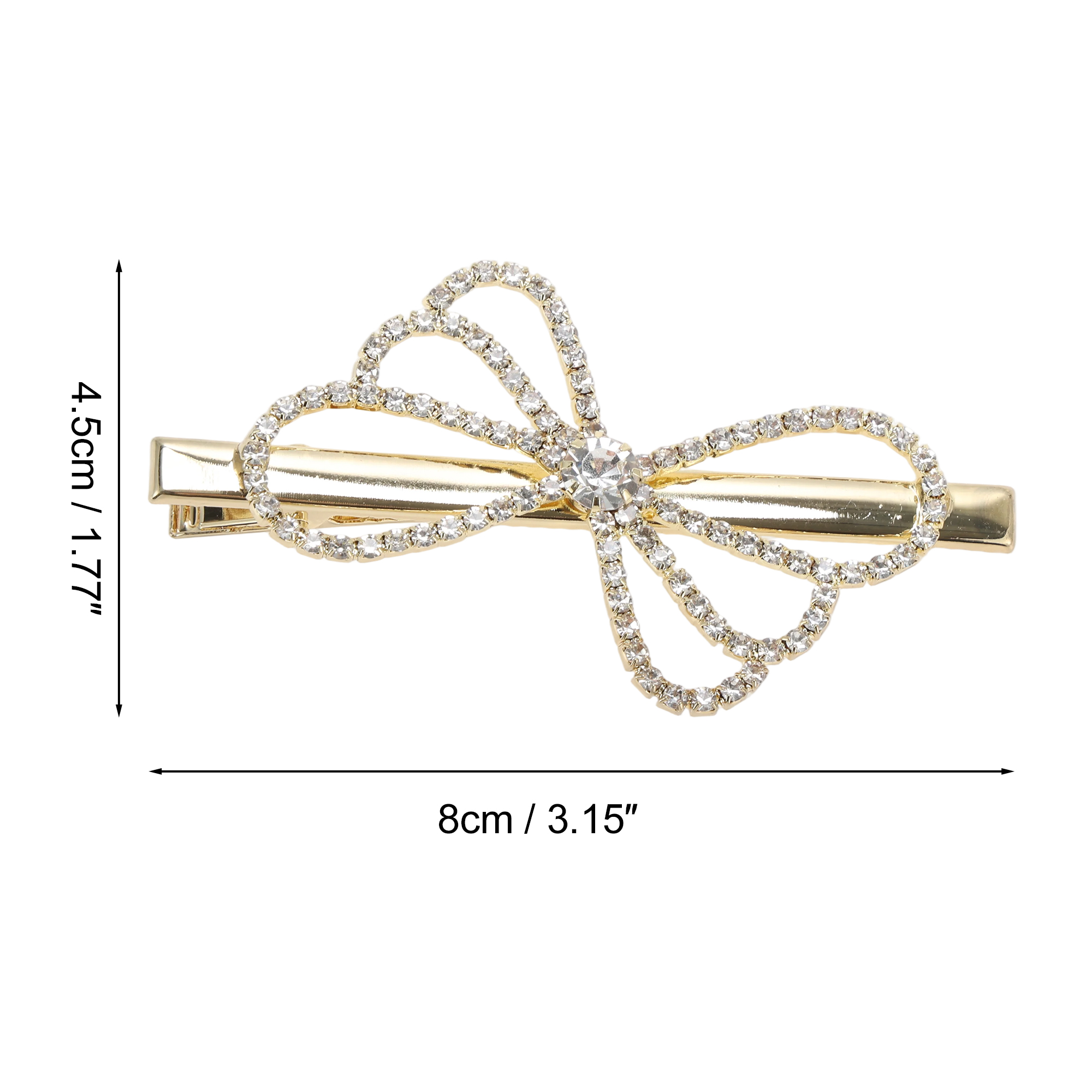Unique Bargains Butterflies Hair Clip in Gold Tone for Any Occasion and Hairstyle