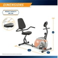 thumbnail image 4 of Marcy Recumbent Exercise Bike with Resistance ME-709, 4 of 4