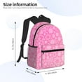 thumbnail image 3 of Goofa Breast Cancer Pink Ribbons Awareness Print Casual Backpack for Women Men,Waterproof High School Bookbag,Lightweight Travel Daypack,Classic College Backpack,Laptob Backpack, 3 of 6