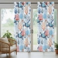 thumbnail image 5 of Outdoor Curtains for Patio Waterproof, Blue Ocean Outdoor Privacy Panels Grommet, Summer Coastal Beach Nautical Sea Turtles Corals Blackout Outside Curtains for Porch/Cabana 54"x95", 1 Panel, 5 of 8