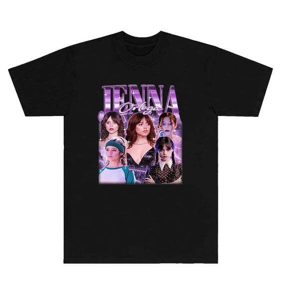 Jenna Ortega Vintage T-Shirts New Logo Tee Summer Women Men Fashion Casual Streetwear Short Sleeve