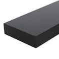 thumbnail image 6 of Kate and Laurel Havlock Modern Wood Two-Piece Floating Corner Shelf Set, 26 x 8 x 3, Black, Wooden Corner Kitchen Shelving with Unique Geometric Shape for Living Room Decor or Entryway Storage, 6 of 9