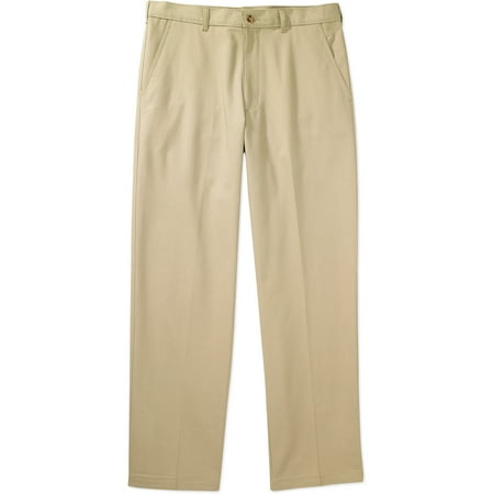 George - Men's Flat Front Wrinkle Resistant Pants - Walmart.com