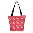thumbnail image 3 of Kll Tote Bag For Women Hello Summer Flamingo Print Shopping Grocery Reusable Bags For Office School Shopping Travel, 3 of 8