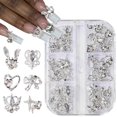 thumbnail image 1 of Varita mágica de 6 secciones con forma de corazón y luna, decoración de aleación for uñas a la moda con diamantes, accesorio elegante for uñas, 1 of 2