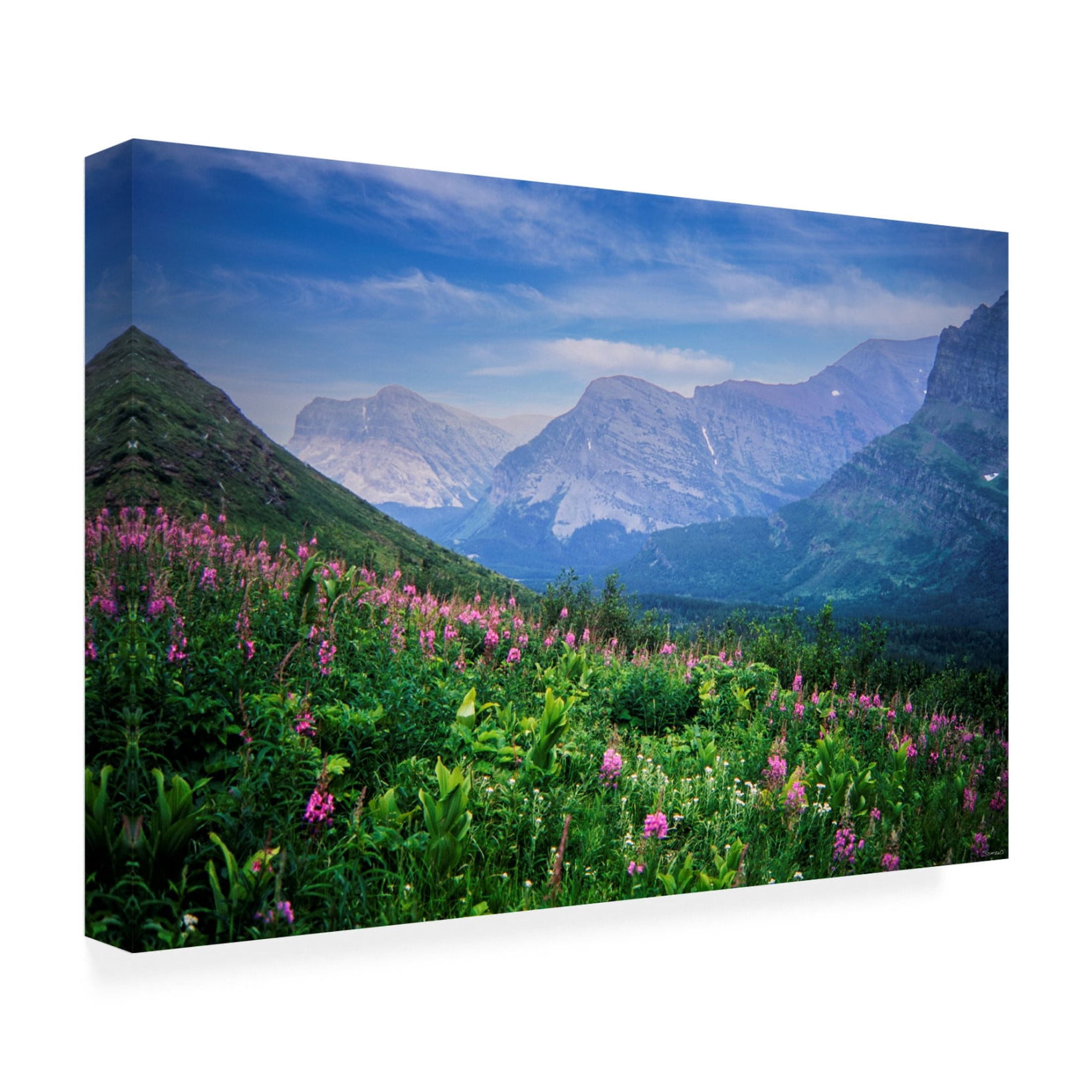 Canvas Wall Art - Gordon Semmens 'Glacier National Park 4' Wall Art for Living Room, Bedroom, or Office Décor by Trademark Fine Art - 19 x 12 Inches