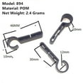 thumbnail image 4 of SUTENGDA 20 x Headlamp Clips  Attachment Head Light Clamps Black Set Headlamp Hard hat Safety Cap Hook Outdoor Tools, 4 of 13