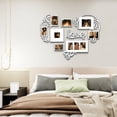 thumbnail image 4 of Heart Shaped Family Photo Frame Collage Display Three 4x6 Photos White, 4 of 7
