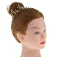 thumbnail image 3 of Elegante Nupcial Boda de Cristal Cabeza cabellero Nupcial Joyería Soledad Nupcial Crystal Beads Headpiece, 3 of 9