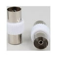 thumbnail image 3 of TV Coaxial Cable Aerial RF Antenna Extension Adapter Female to Female Connector, 3 of 7