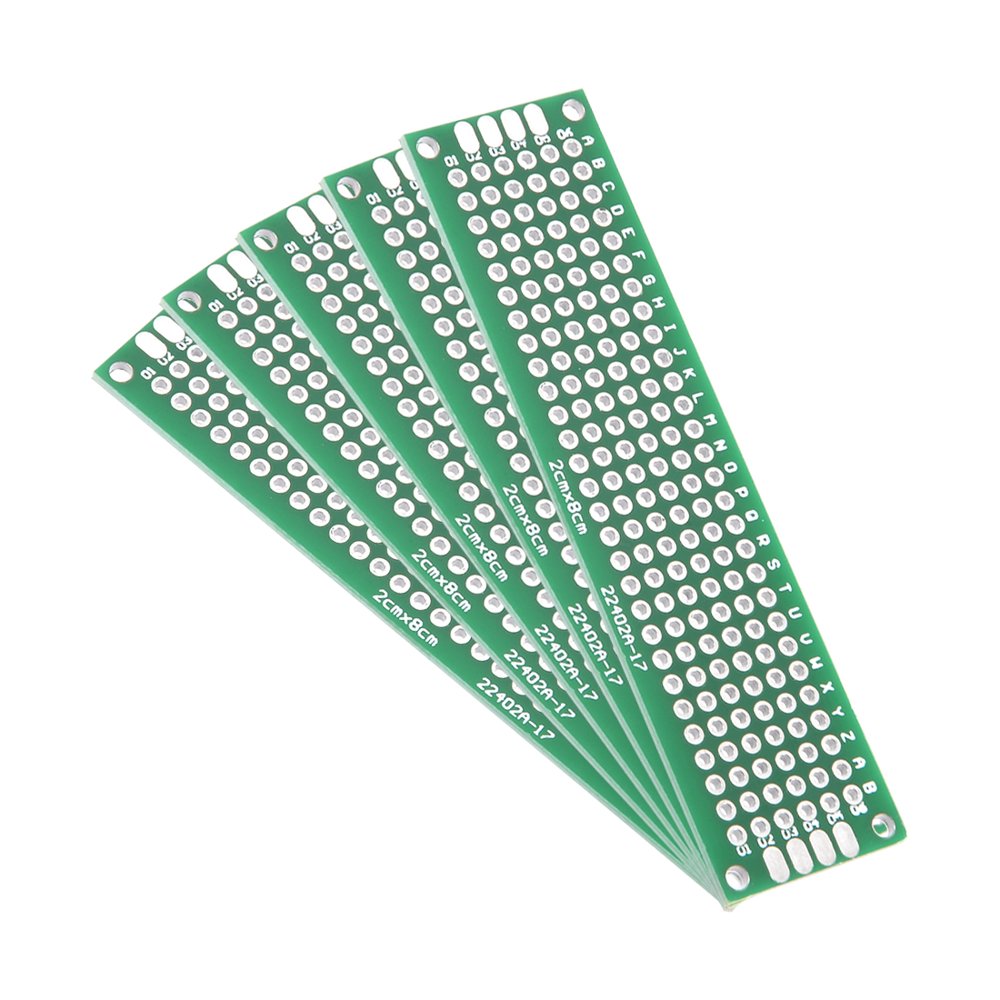 2x8cm Double Sided Universal Printed Circuit Board for DIY Soldering